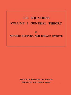 cover image of Lie Equations, Volume 1